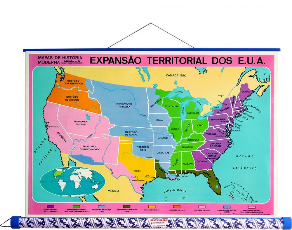 Expansão territorial dos EUA - Embalagem unipak 