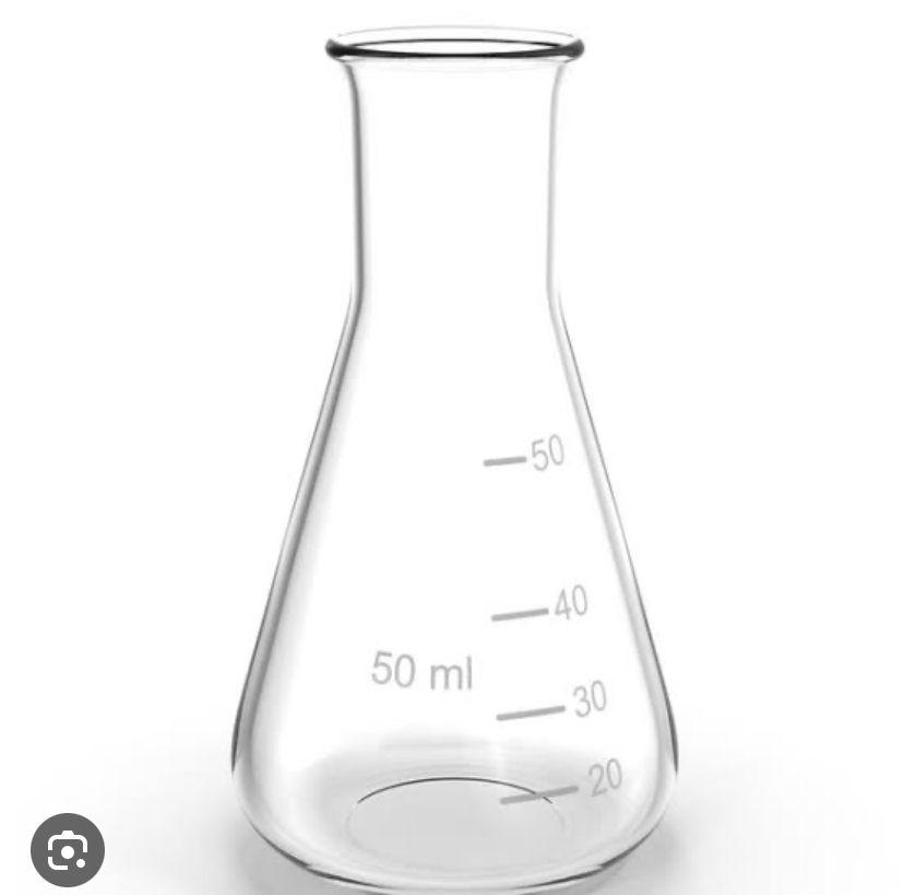 Erlenmeyer De Vidro Boca Estreita - 50 Ml Laborglas