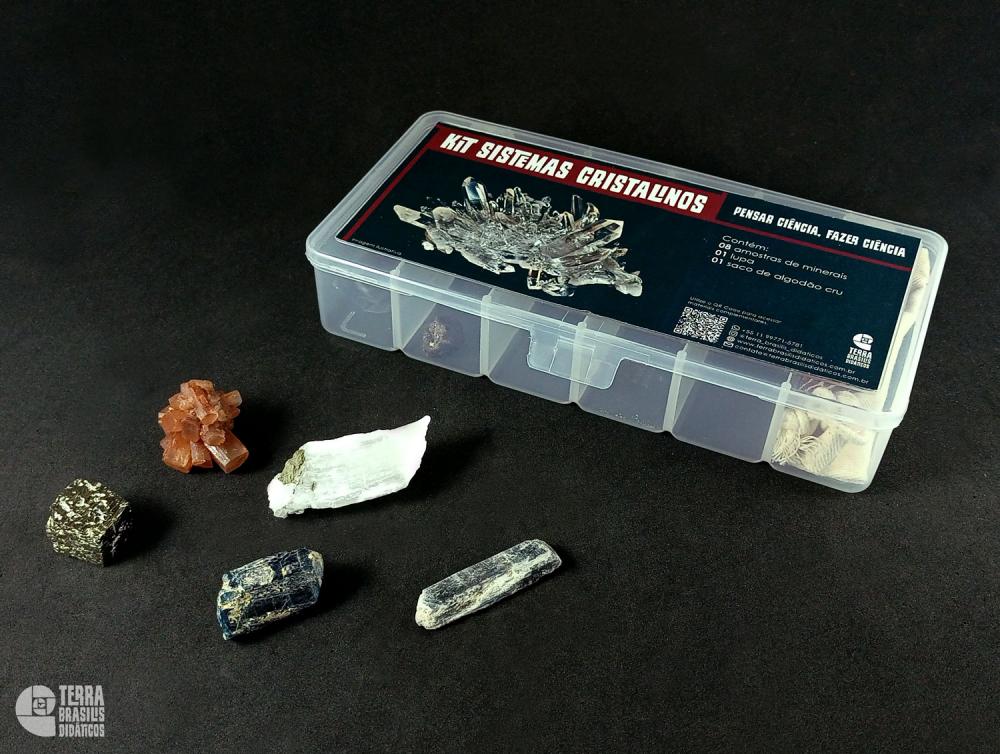 Kit Propriedades dos Minerais: sistemas cristalinos